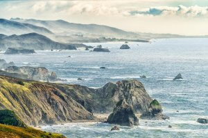 beautiful coastal view of Northern California
