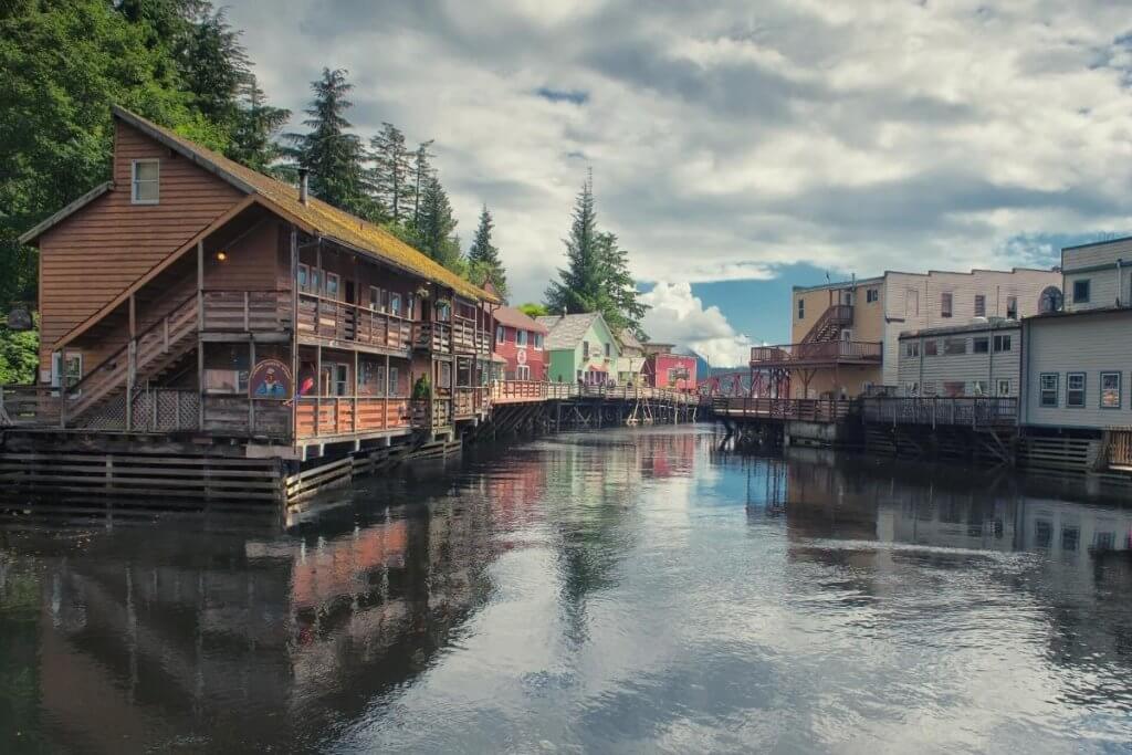 Small town Alaska pictures Ketchikan on the southeast coast of alaska