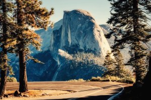 A scenic drive through Yosemite National Park
